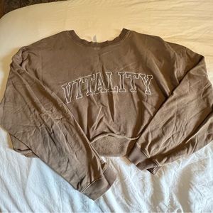 Vitality cropped sweatshirt
